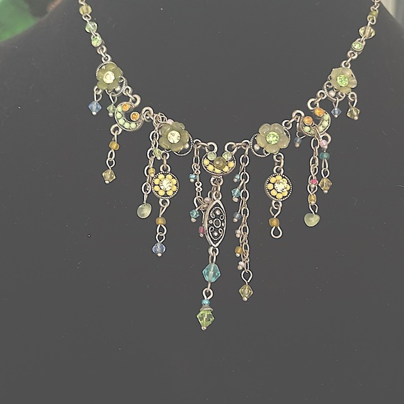 COPY - Waterfall crystal necklace - Picture 1 of 3